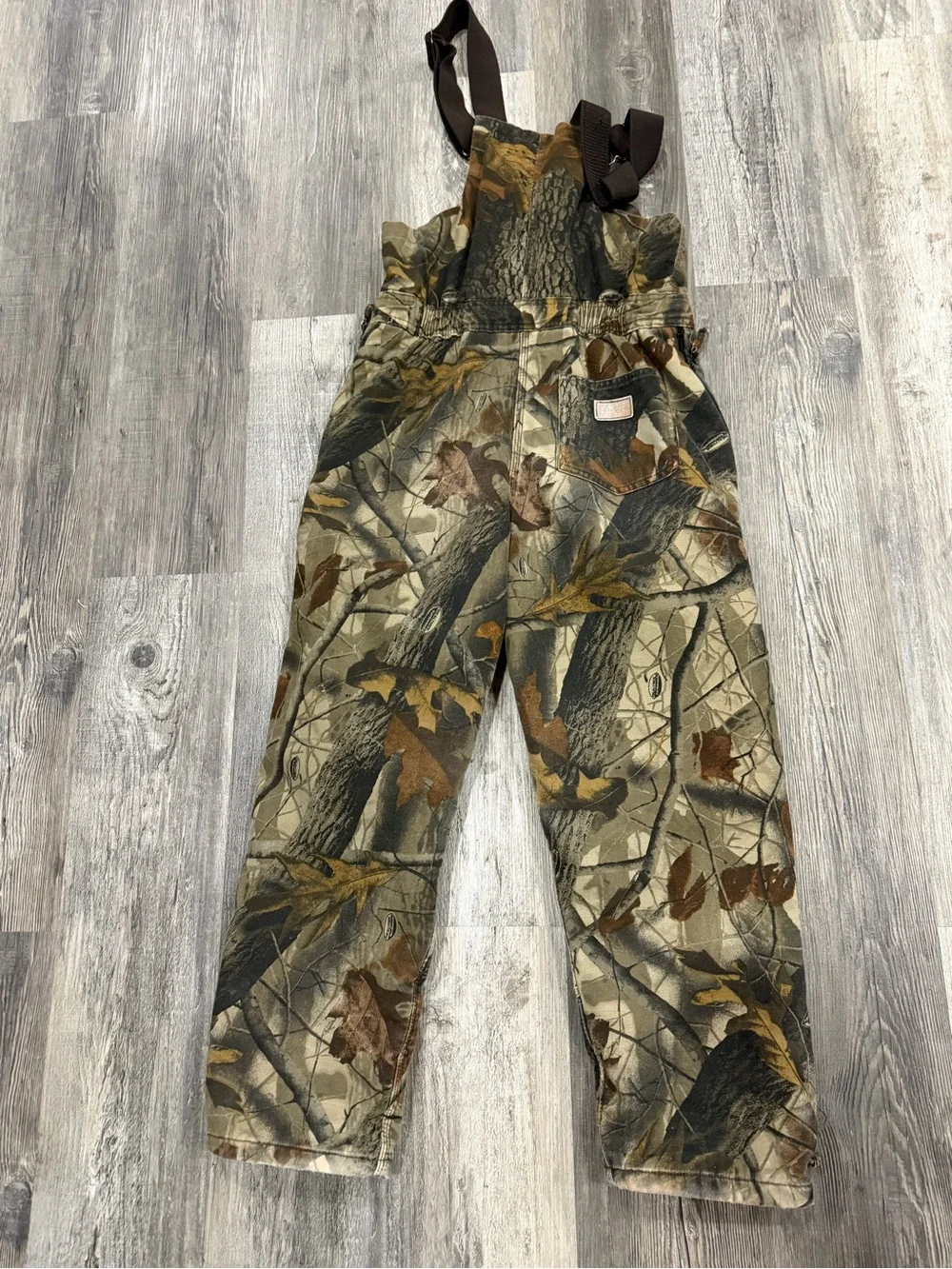 Youth Camo insulated Bib Overalls - size XL (18)